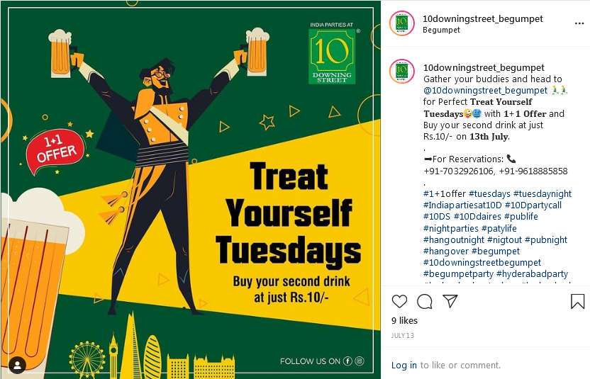 Promote restaurant through Instagram campaign